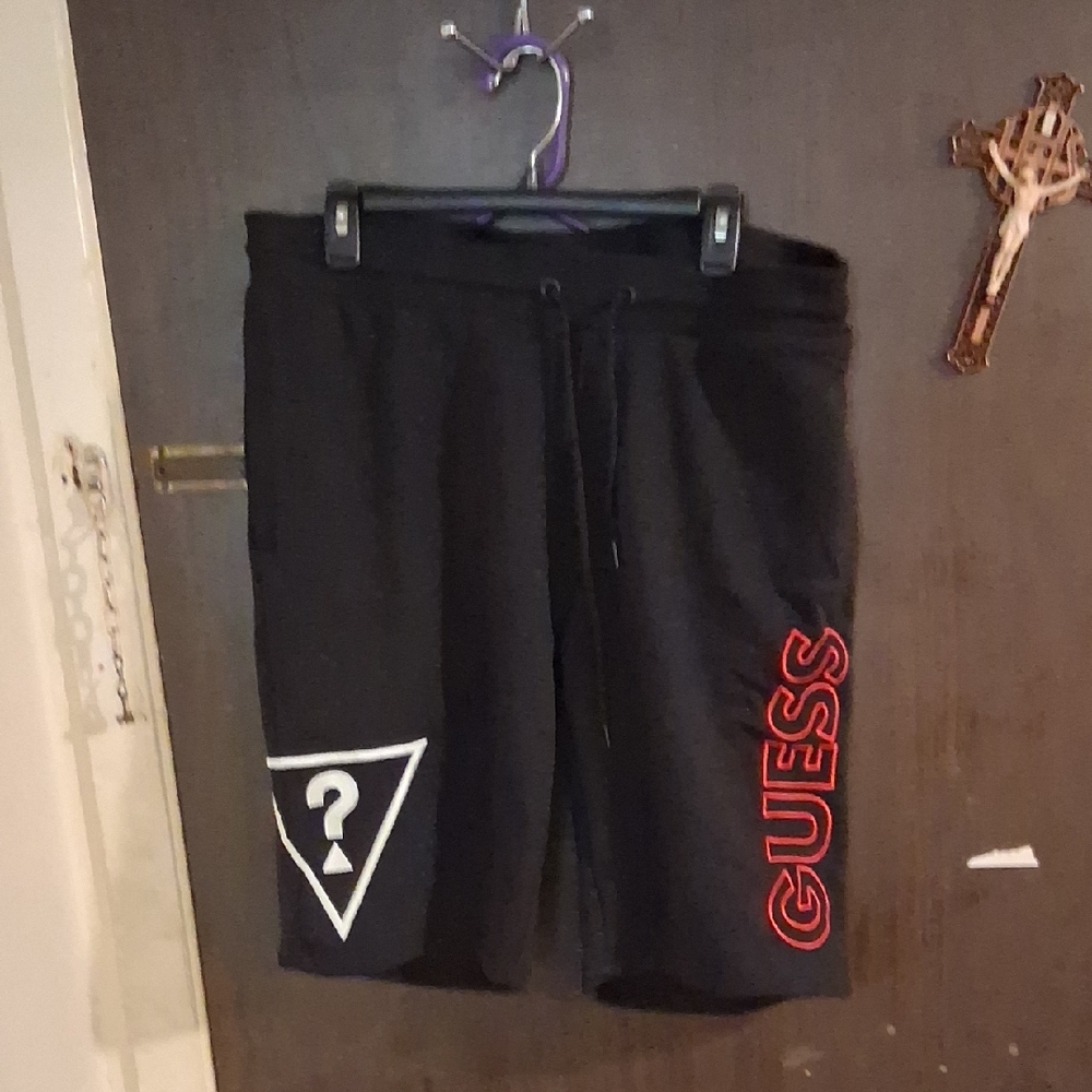 GUESS Men's Black Shorts Size L
